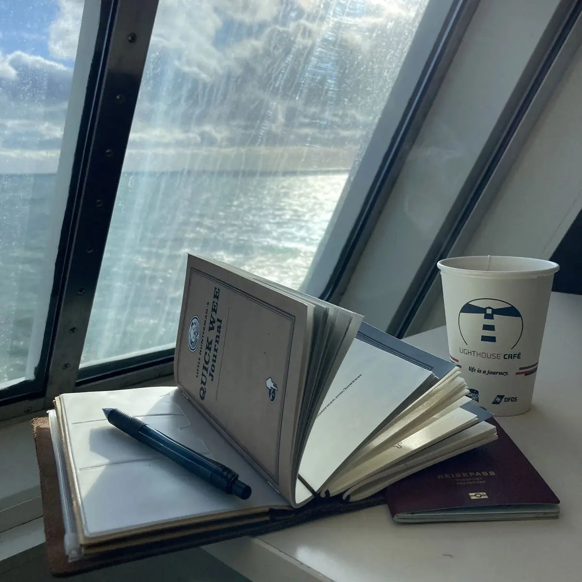 I love to take my Little Hunterman refill journals while travelling abroad. Nothing like sitting in a ferry, looking over the ocean and filling in your notes.