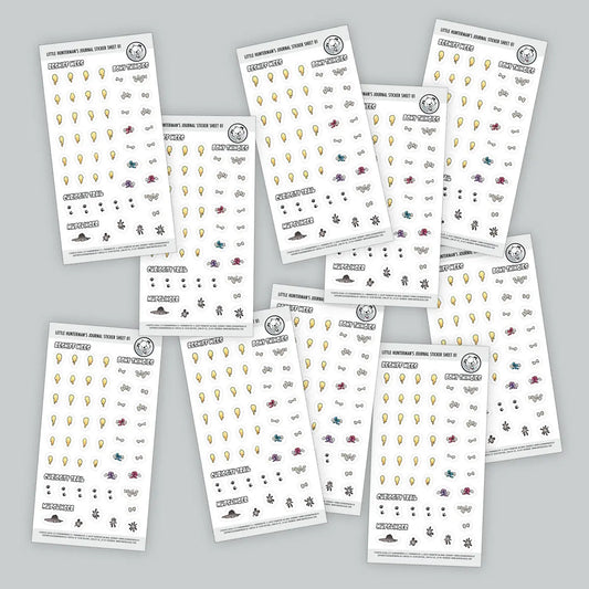 Hunterman's Journal Companion Sticker Sheet 01 | Pack of 10 Sheets