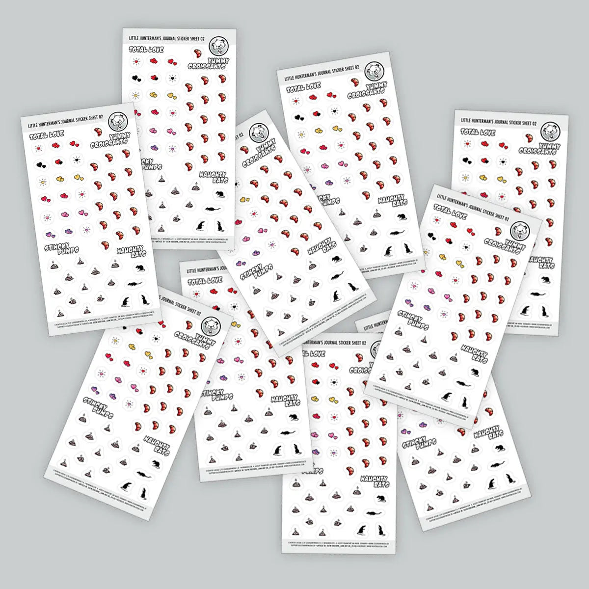 Little Hunterman's Journal Companion Sticker Sheet 02 | Pack of 10 Sheets