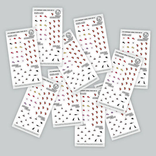 Little Hunterman's Journal Companion Sticker Sheet 02 | Pack of 10 Sheets