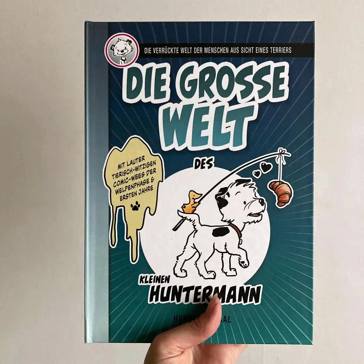 Die große Welt des kleinen Huntermann - Premium Hardcover mit Schwarz-Weiß-Druck auf weißem Papier - Cover auf hellem Hintergrund