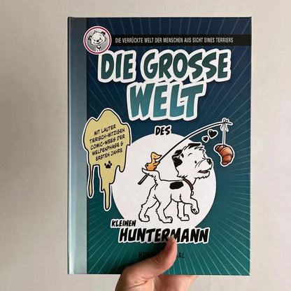 Die große Welt des kleinen Huntermann - Premium Hardcover mit Schwarz-Weiß-Druck auf weißem Papier - Cover auf hellem Hintergrund