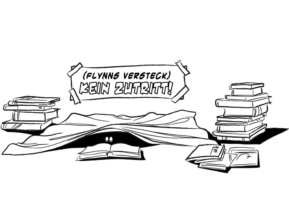 Flynns versteckte Leseecke. Zutritt strengstens verboten (es sei denn, du bringst ein gutes Buch mit).