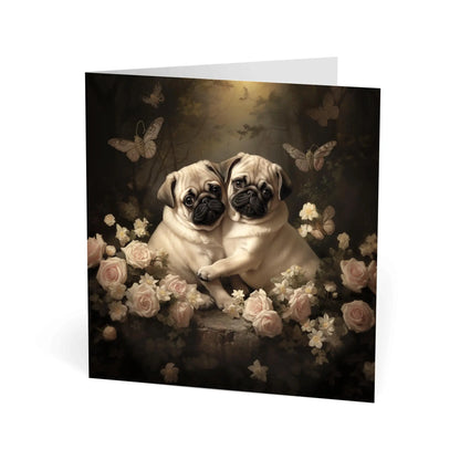 One of Flynn's 'Matchmaker Dog' greeting card designs. Each card comes with an envelope. Detail.