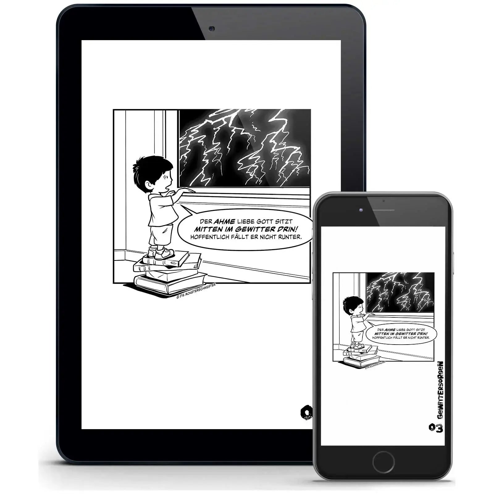 Klein Tobi erobert die Welt – lauter lustige und wahre (Monster-)Geschichten. Kindermund vom Feinsten – eBook-Version - Gewittersorgen