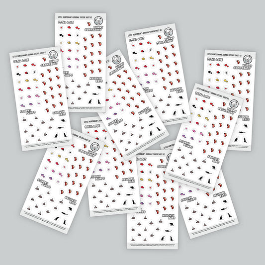 Little Hunterman's Journal Companion Sticker Sheet 02 | Pack of 10 Sheets