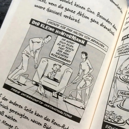 Die große Welt des kleinen Huntermann, die lustigen Hundememoiren eines kleinen Terriers, von Hunter Lassal. Standardausgabe mit Schwarz-Weiß-Druck auf cremefarbenem Papier - Innenansicht 
