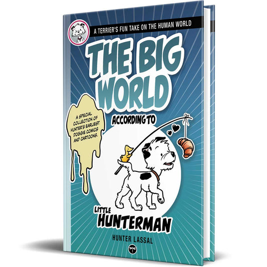 The Big World According to Little Hunterman premium hardcover edition is exclusively sold in the Hunter Lassal Store. It comes with black and white illustrations on white, coated paper. 